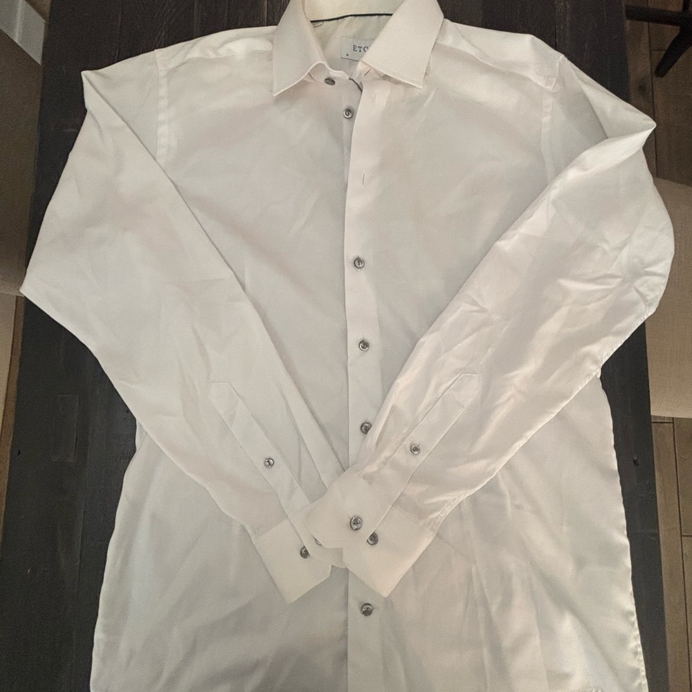Eton Slim Fit Dress Shirt – Men’s EU 42 / US 16½, Classic Formal Shirt